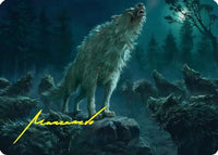 Reverent Howl Art Card (Gold-Stamped Signature) -  (ASHOB-016) - Art Series: The Hobbit