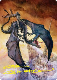 Witch-king, Bringer of Ruin Art Card (Gold-Stamped Signature) -  (ASHOB-032) - Art Series: The Hobbit
