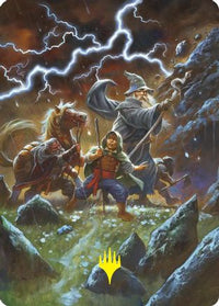 Call Forth the Tempest Art Card (Gold-Stamped) -  (ASHOB-033) - Art Series: The Hobbit