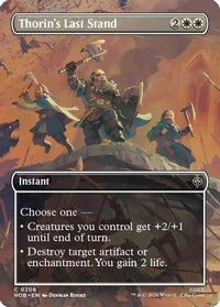 Thorin's Last Stand (Borderless) -  Foil (HOB-209) - The Hobbit