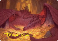 Smaug the Magnificent Art Card (Gold-Stamped Signature) -  (ASHOB-043) - Art Series: The Hobbit
