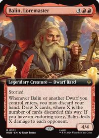 Balin, Loremaster (Extended Art) -  Foil (HOB-301) - The Hobbit