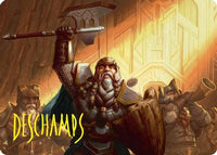 Thorin, Company's Leader Art Card (Gold-Stamped Signature) -  (ASHOB-047) - Art Series: The Hobbit