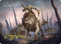 Signal the Onslaught Art Card (Gold-Stamped Signature) -  (ASHOB-052) - Art Series: The Hobbit