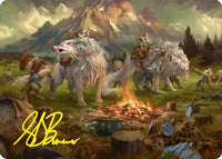 Mount Gundabad Mobilizes Art Card (Gold-Stamped Signature) -  (ASHOB-054) - Art Series: The Hobbit