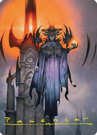 Sauron, the Lidless Eye Art Card (Gold-Stamped Signature) -  (ASHOB-036) - Art Series: The Hobbit