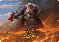 Dain of the Ancient Halls Art Card (Gold-Stamped Signature) -  (ASHOB-048) - Art Series: The Hobbit