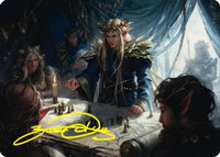 Thranduil the Strategist Art Card (Gold-Stamped Signature) -  (ASHOB-049) - Art Series: The Hobbit