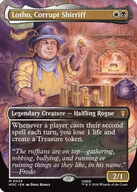 Lotho, Corrupt Shirriff (Borderless) -  Foil (HOC-034) - The Hobbit: Eternal-Legal