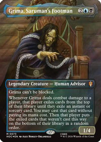 Grima, Saruman's Footman (Borderless) (Surge Foil) -  Foil (HOC-073) - The Hobbit: Eternal-Legal