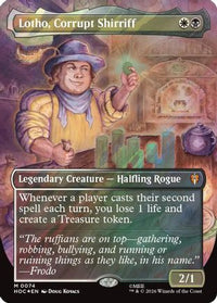 Lotho, Corrupt Shirriff (Borderless) (Surge Foil) -  Foil (HOC-074) - The Hobbit: Eternal-Legal