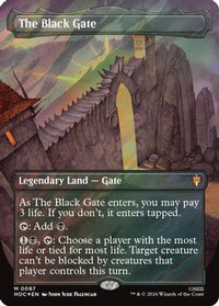 The Black Gate (Borderless) (Surge Foil) -  Foil (HOC-087) - The Hobbit: Eternal-Legal