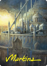 Minas Tirith Art Card (Gold-Stamped Signature) -  (ASHOB-038) - Art Series: The Hobbit
