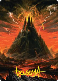 Mount Doom Art Card (Gold-Stamped Signature) -  (ASHOB-039) - Art Series: The Hobbit