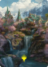 Rivendell Art Card (Gold-Stamped) -  (ASHOB-040) - Art Series: The Hobbit