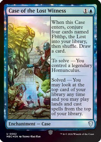 Case of the Lost Witness -  Foil (-062) - Mystery Booster Commander Edition