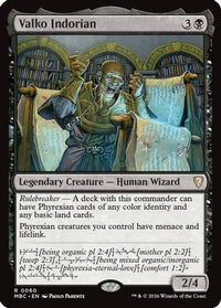 Valko Indorian -  (-060) - Mystery Booster Commander Edition