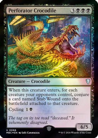 Perforator Crocodile -  Foil (-066) - Mystery Booster Commander Edition