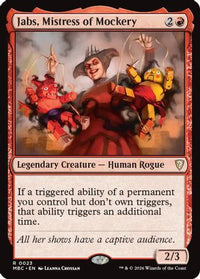 Jabs, Mistress of Mockery -  Foil (-023) - Mystery Booster Commander Edition