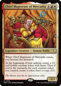 Chief Magistrate of Mercadia -  (-035) - Mystery Booster Commander Edition