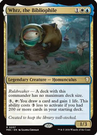 Whtz, the Bibliophile -  Foil (-057) - Mystery Booster Commander Edition