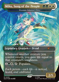 Miku, Song of the People - Trostani, Selesnya's Voice -  Foil (SLD-2429) - Secret Lair Drop Series