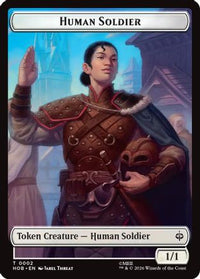Human Soldier // Treasure (0013) Double-Sided Token -  Foil (HOB-2 // 13) - The Hobbit
