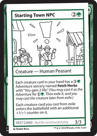 Starting Town NPC [Mystery Booster 2 Playtest Cards]