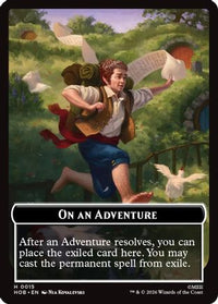 On an Adventure // Enduring Story Double Sided Token -  (HOB-15 // 14) - The Hobbit