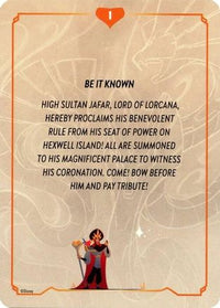 Reign of Jafar Lore Card (1 of 19)   - Reign of Jafar