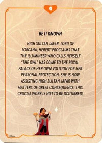 Reign of Jafar Lore Card (4 of 19)   - Reign of Jafar
