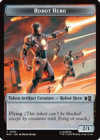 Robot Hero // Villain Double-Sided Token -  (MSC-32 // 9) - Commander: Marvel Super Heroes