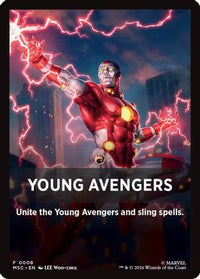 Young Avengers Theme Card (0008) -  (MSC-008) - Commander: Marvel Super Heroes