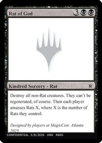 Rat of God -  (UNK-) - Un-Known Event Playtest Cards