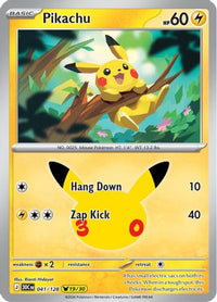 Pikachu (041/128) [ME 30th Celebration] Holofoil - None