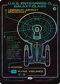 U.S.S. Enterprise-D, Galaxy-Class (Surge Foil) -  Foil (TRK-557) - Star Trek