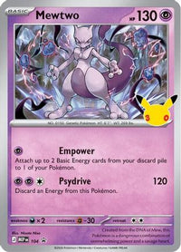 Mewtwo (30th Celebration) (104) [ME Mega Evolution Promo] Holofoil - Promo