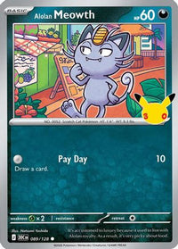 Alolan Meowth (089/128) [ME 30th Celebration] Holofoil - Common