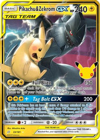 Pikachu & Zekrom GX (033/181) [ME 30th Celebration Classic Collection] Holofoil - Classic Collection
