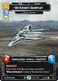 Bo-Katan's Gauntlet - Reinforce from Above (Foil) (223) - Sector and Regional Promos Season 2 Foil