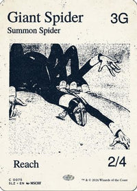 Giant Spider (0075) -  (SLZ-075) - Secret Lair x MSCHF: The Zeta Set