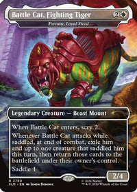 Battle Cat, Fighting Tiger - Fortune, Loyal Steed -  (SLD-2790) - Secret Lair Drop Series