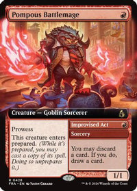 Pompous Battlemage (Extended Art) -  Foil (FRA-428) - Reality Fracture