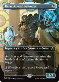Karn, Argent Defender (Borderless) -  Foil (FRA-320) - Reality Fracture