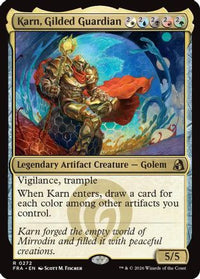Karn, Gilded Guardian -  Foil (FRA-272) - Reality Fracture