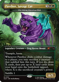 Panthor, Savage Cat - The Gitrog, Ravenous Ride -  Foil (SLD-2791) - Secret Lair Drop Series