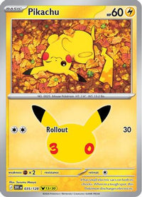 Pikachu (035/128) [ME 30th Celebration] Holofoil - Pikachu Rare