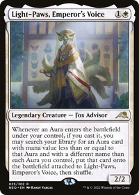 Light-Paws, Emperor's Voice (Promo Pack) [Kamigawa: Neon Dynasty Promos]