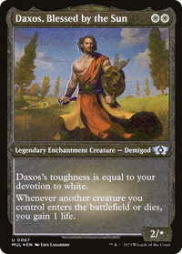 Daxos, Blessed by the Sun (Foil Etched) - : (enchantment) Foil (MUL-067) - Multiverse Legends