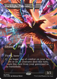 Darklight Phoenix (Borderless) (Facet Foil) (0453) -  Foil (FRA-453) - Reality Fracture